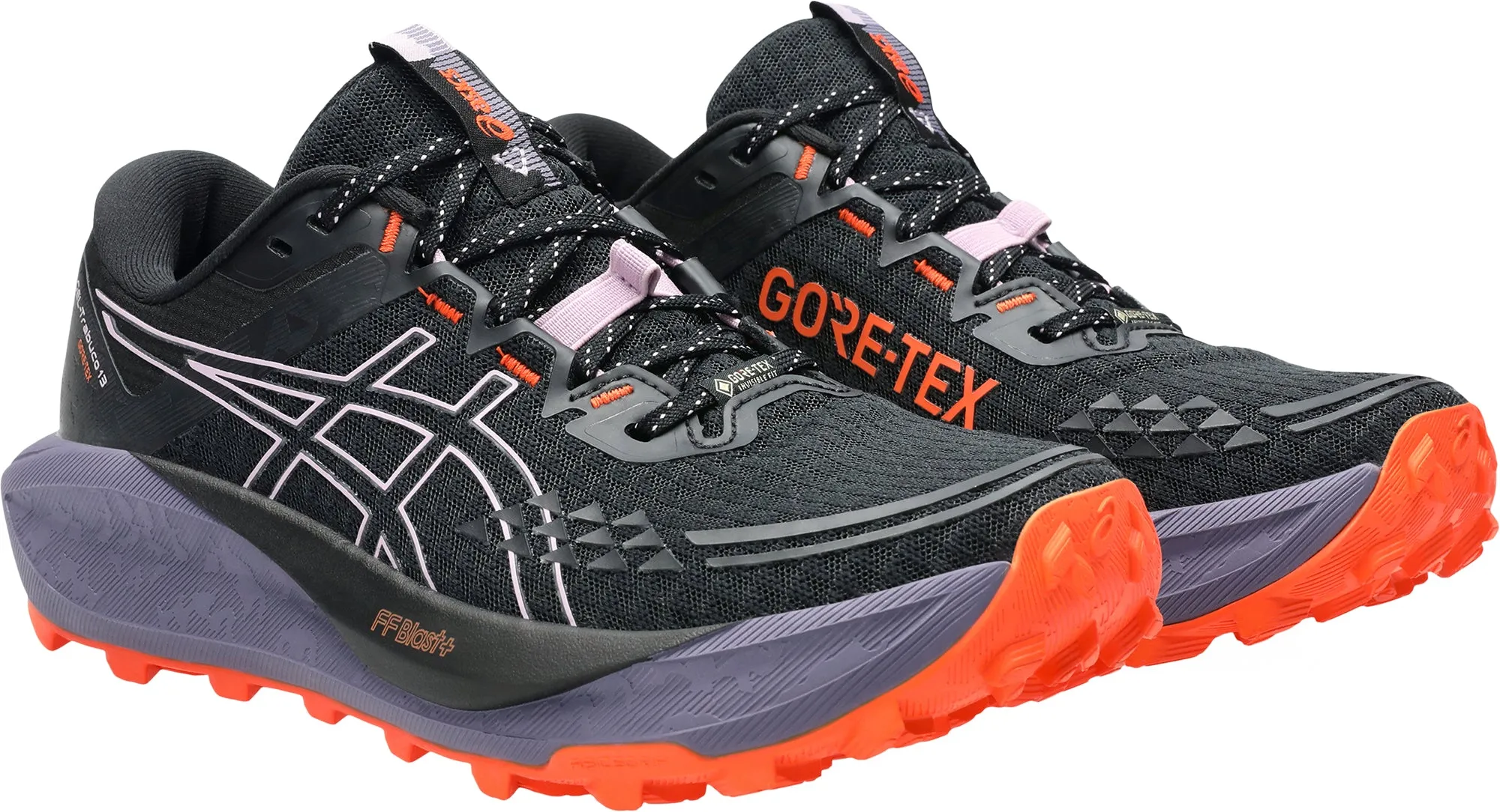 Asics Gel Trabuco 13 GORE-TEX Womens Trail Running Shoes - Black Flexible Athletic Fit