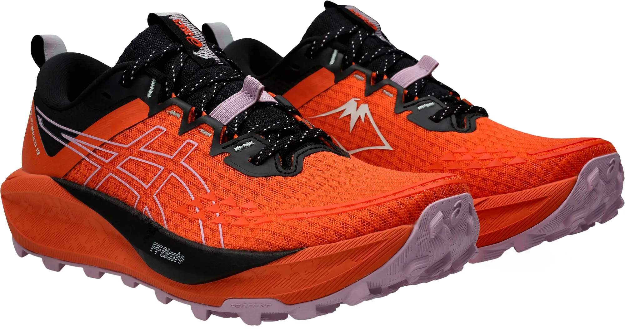 Asics Gel Trabuco 13 Womens Trail Running Shoes - Orange Flexible Athletic Fit