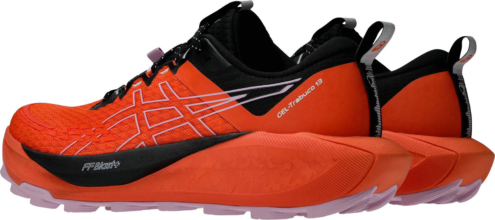 Asics Gel Trabuco 13 Womens Trail Running Shoes - Orange Flexible Athletic Fit