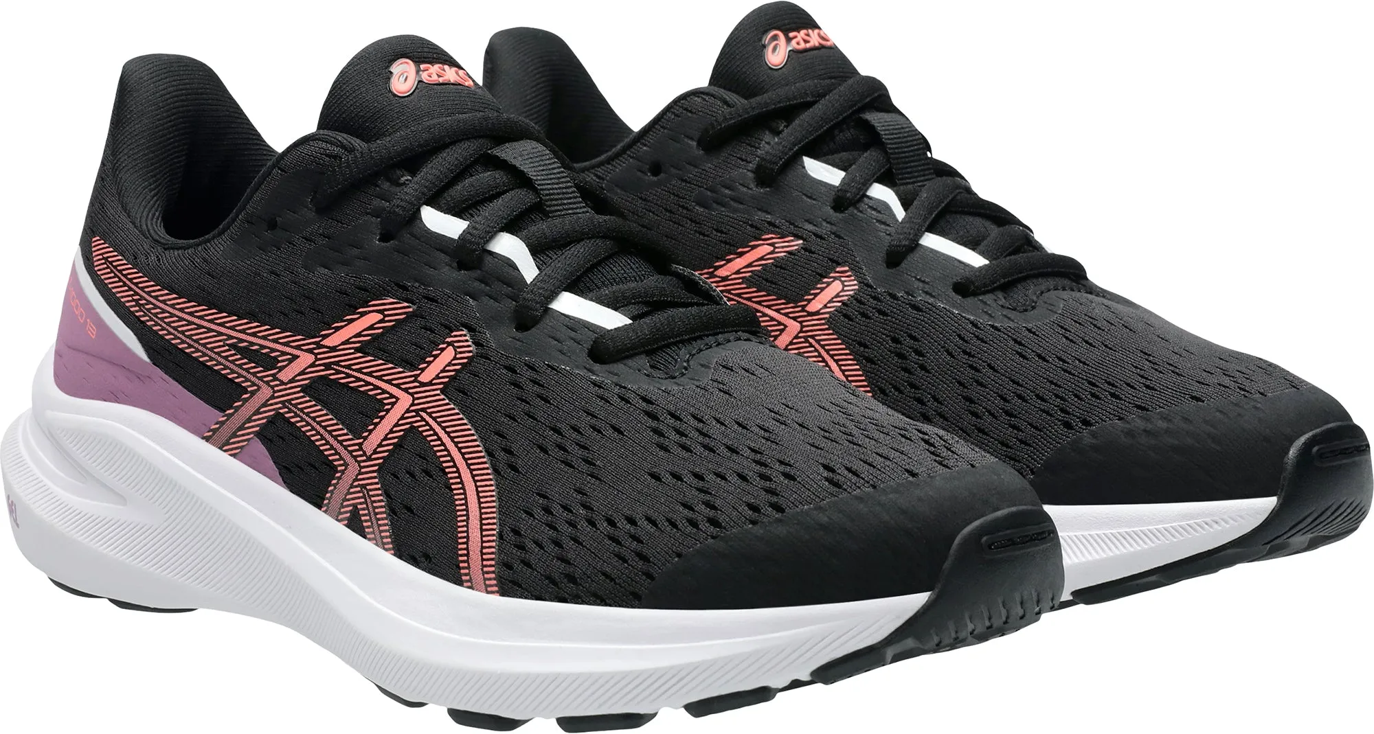 Asics GT 1000 13 GS Junior Running Shoes - Black Flexible Athletic Fit