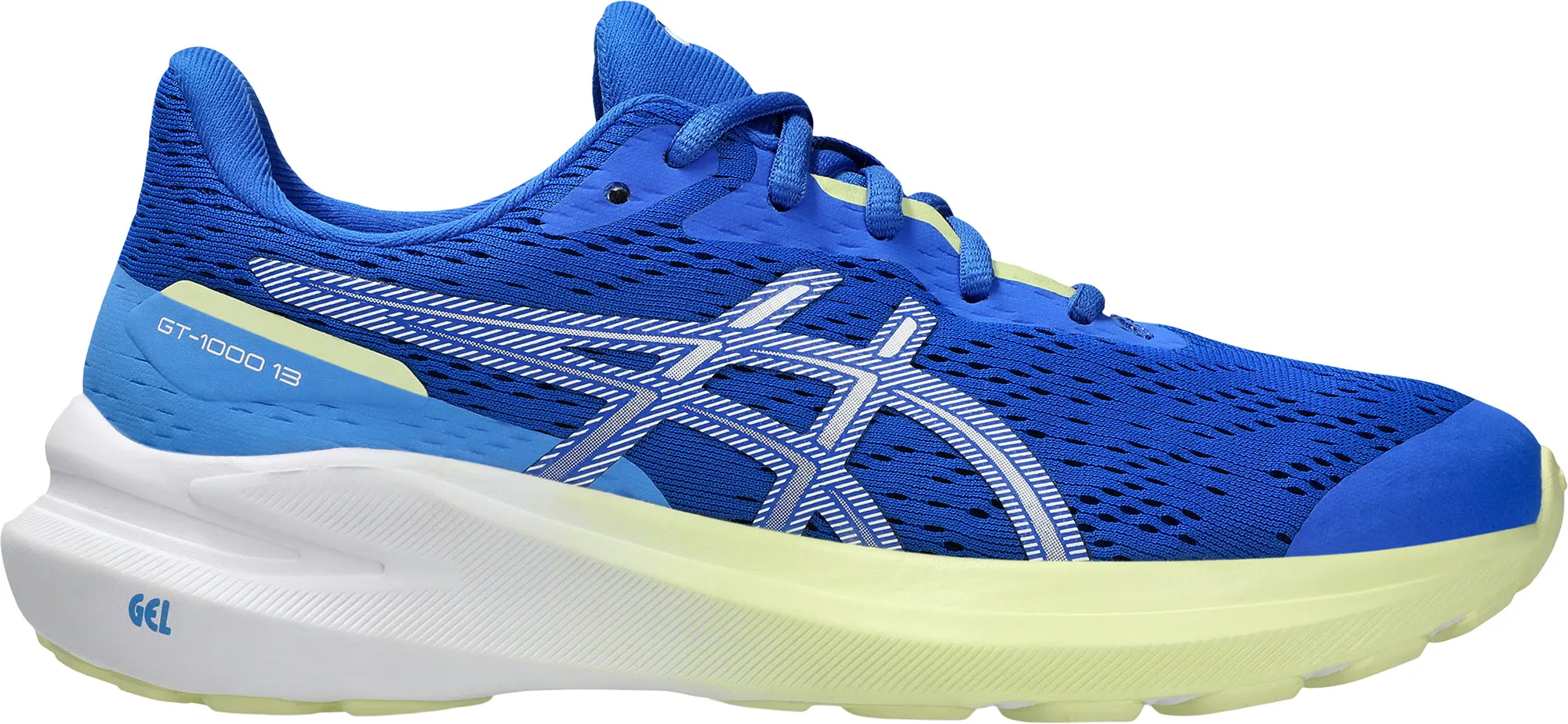 Asics GT 1000 13 GS Junior Running Shoes - Blue Asics athletic footwear for training sessions