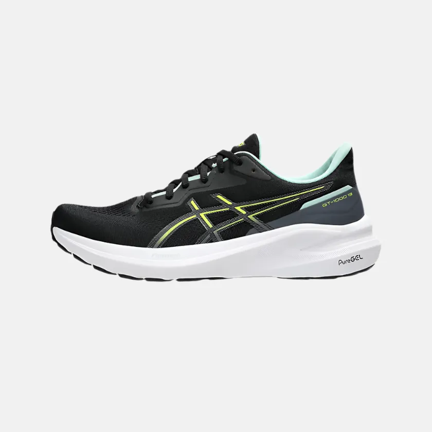 Asics GT-1000 13 Men Running Shoes -Black/Safety Yellow Asics Shoes