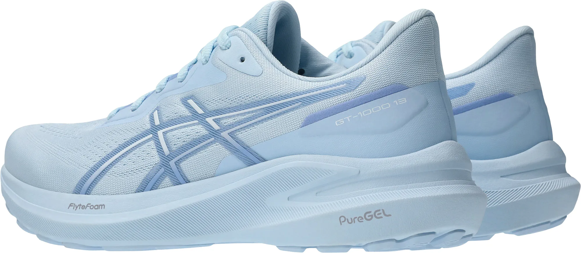 Asics GT 1000 13 Womens Running Shoes - Blue Flexible Athletic Fit