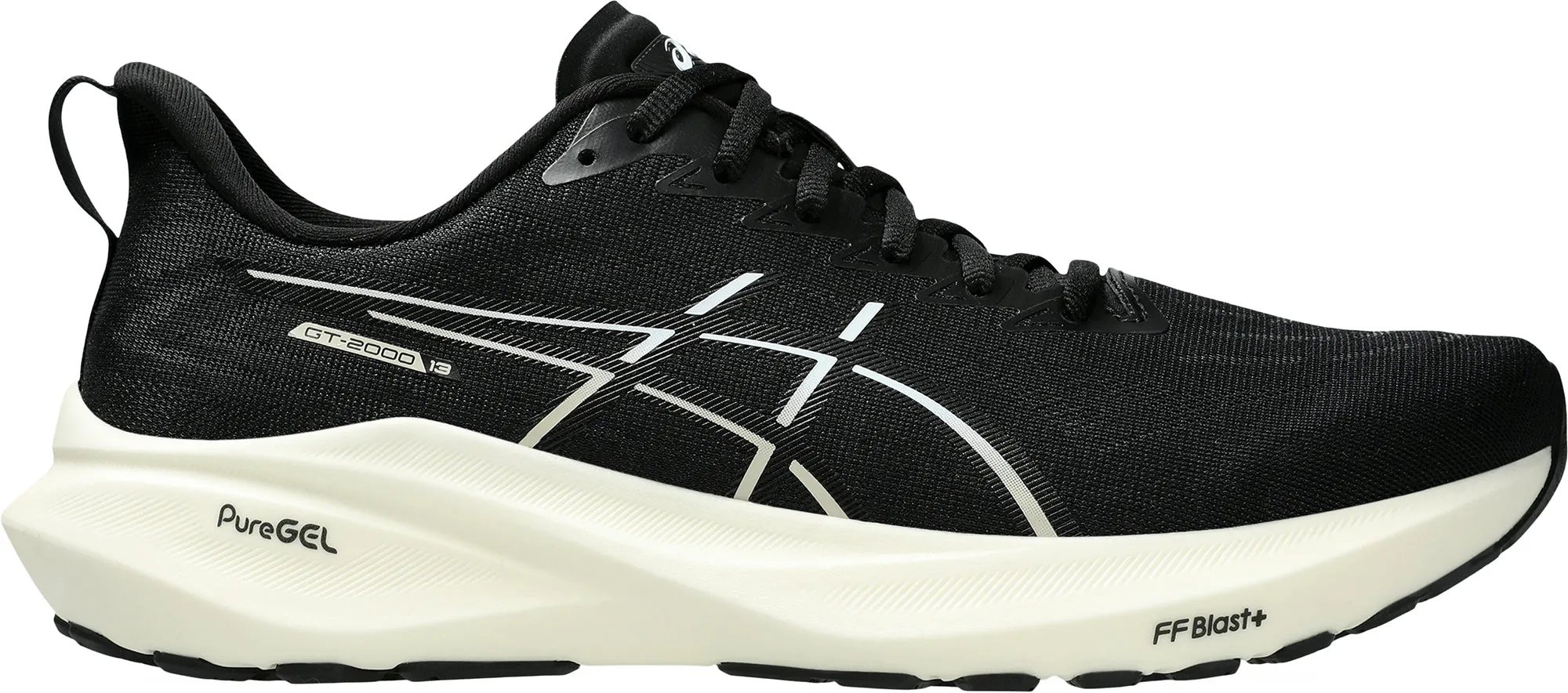 Asics GT 2000 13 Mens Running Shoes - Black Asics athletic footwear for training sessions