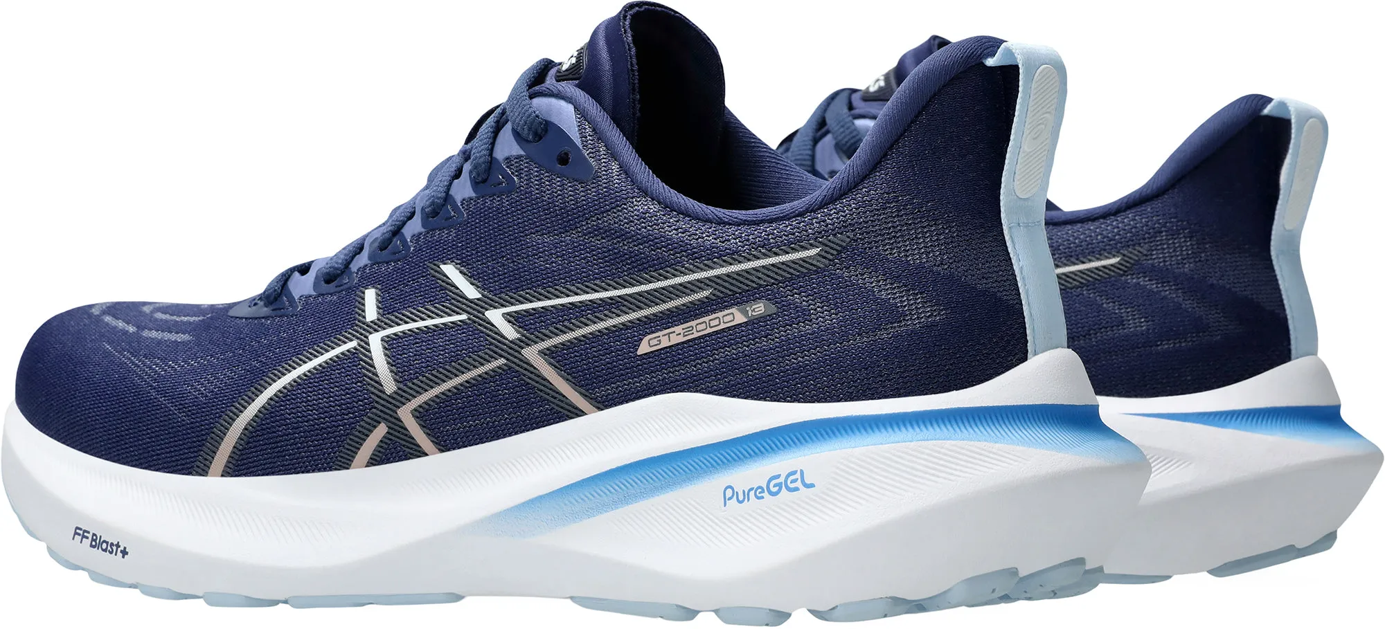 Asics GT 2000 13 Womens Running Shoes - Blue Flexible Athletic Fit