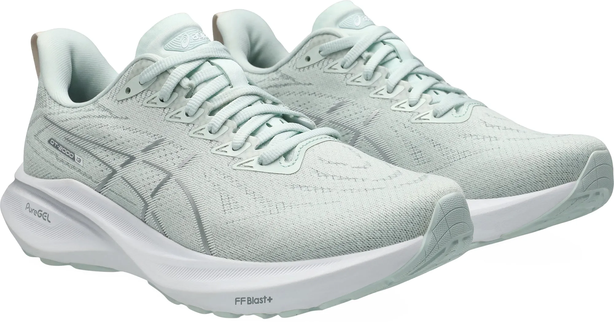 Asics GT 2000 13 Womens Running Shoes - Green Flexible Athletic Fit