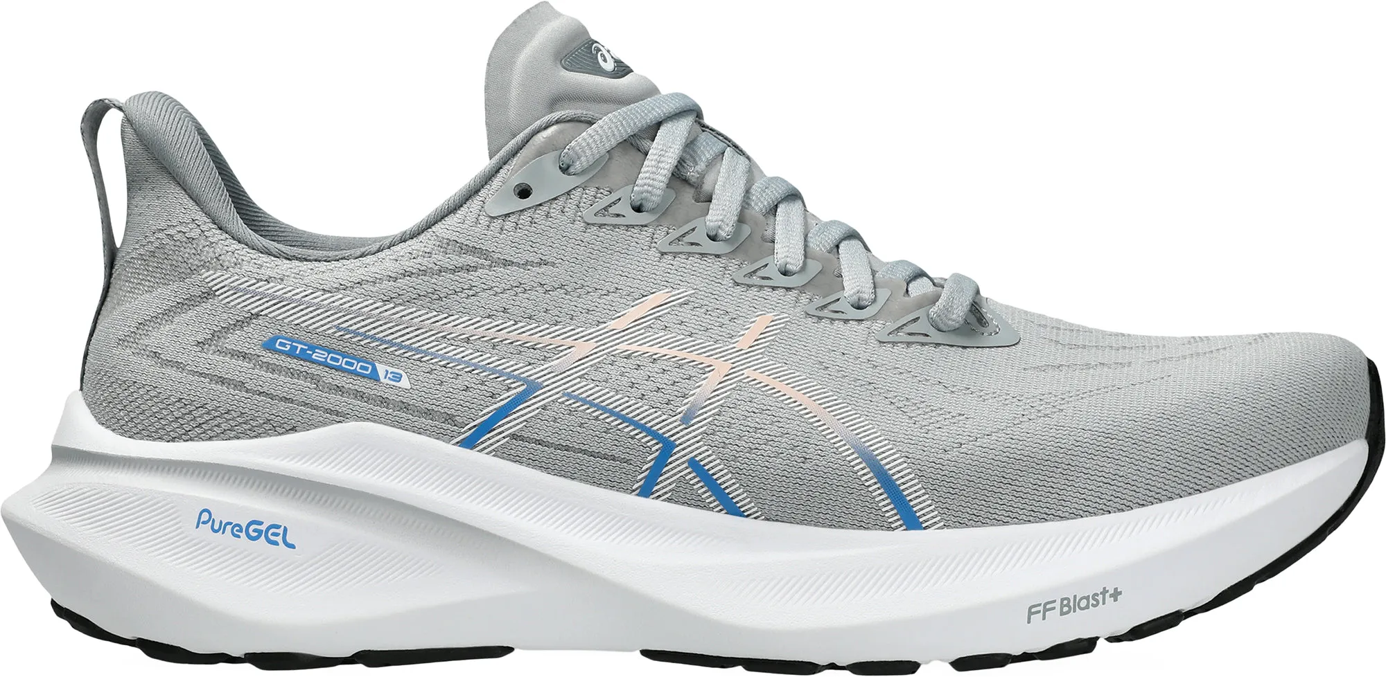 Asics GT 2000 13 Womens Running Shoes - Grey Asics athletic footwear for training sessions