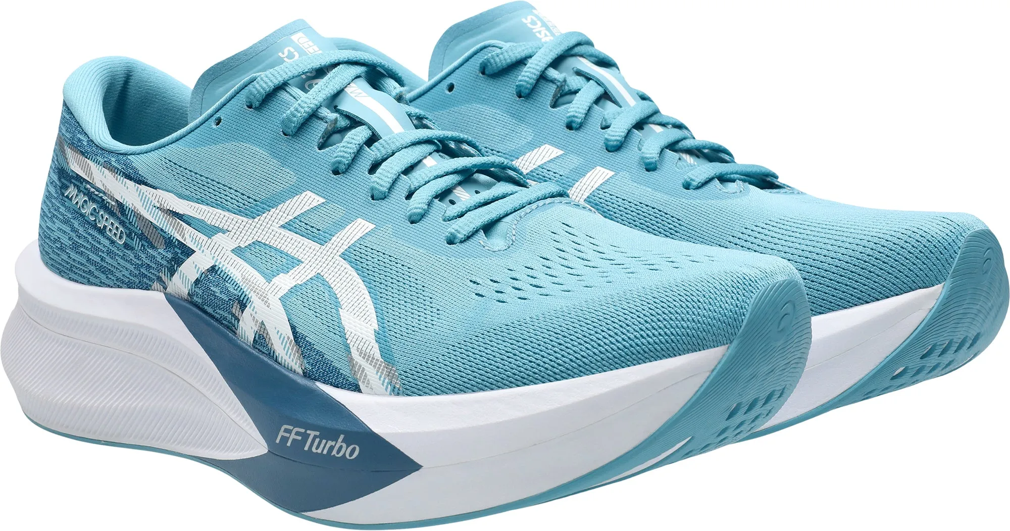 Asics Magic Speed 4 Mens Running Shoes - Blue Flexible Athletic Fit