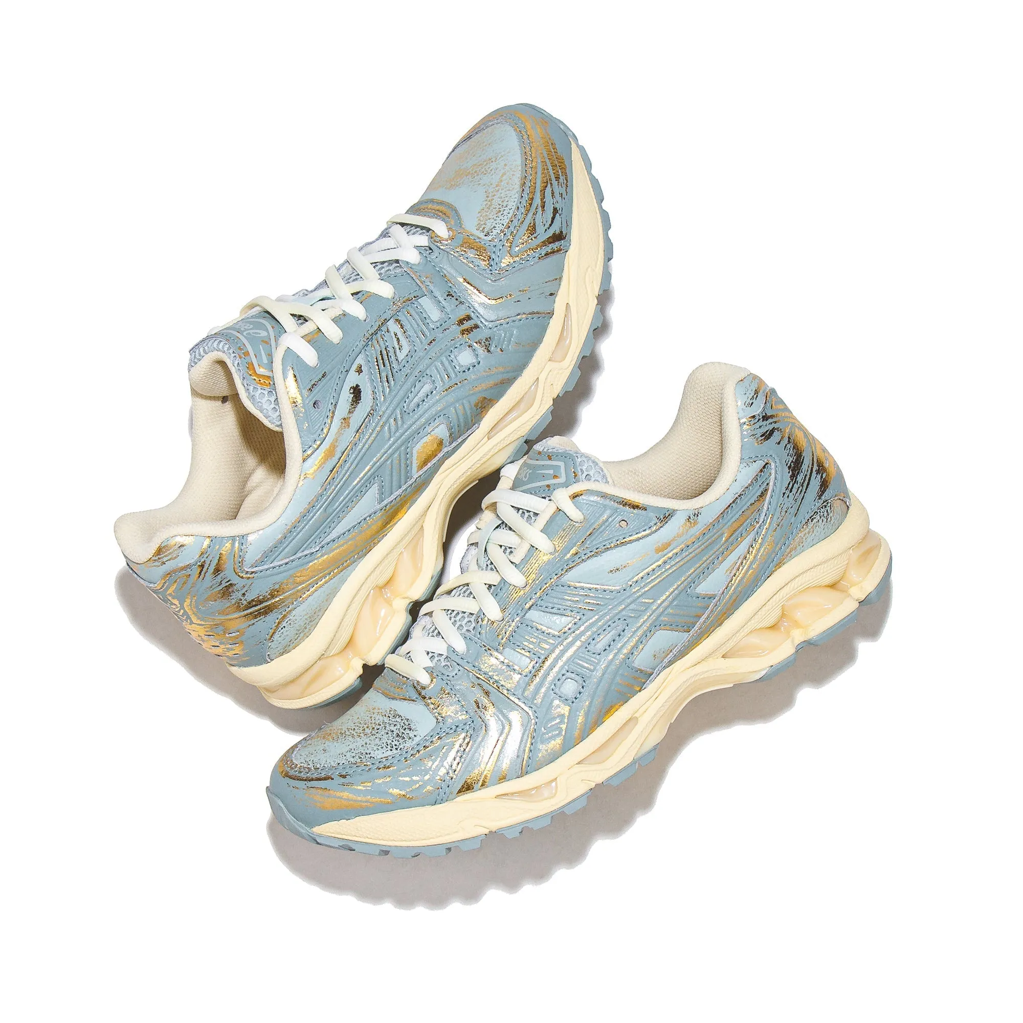 Asics Men Gel-Kayano 14 Pure Gold Cold Moss Core 1203A476-200 Asics shoe style pictures