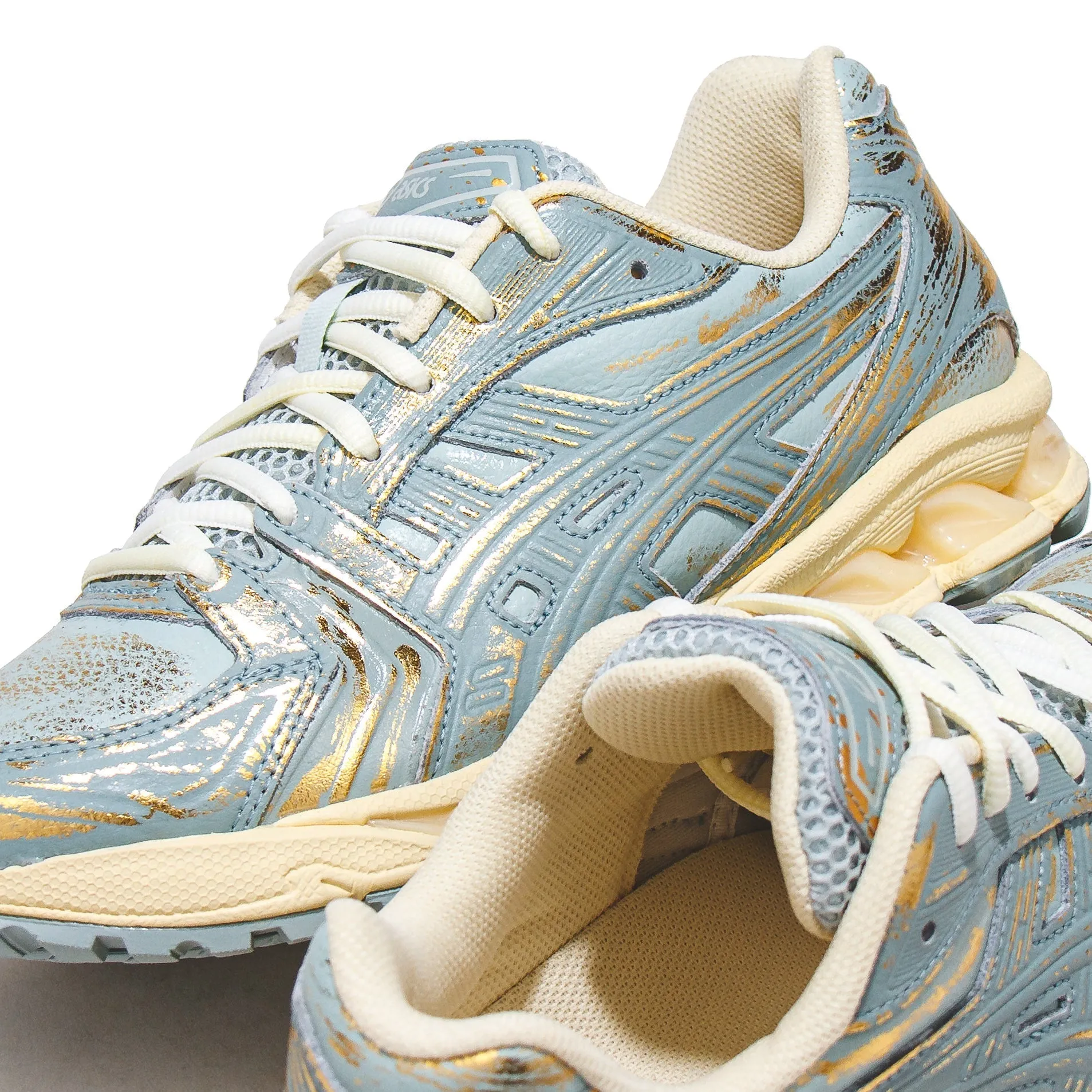 Asics Men Gel-Kayano 14 Pure Gold Cold Moss Core 1203A476-200 Asics shoe style pictures