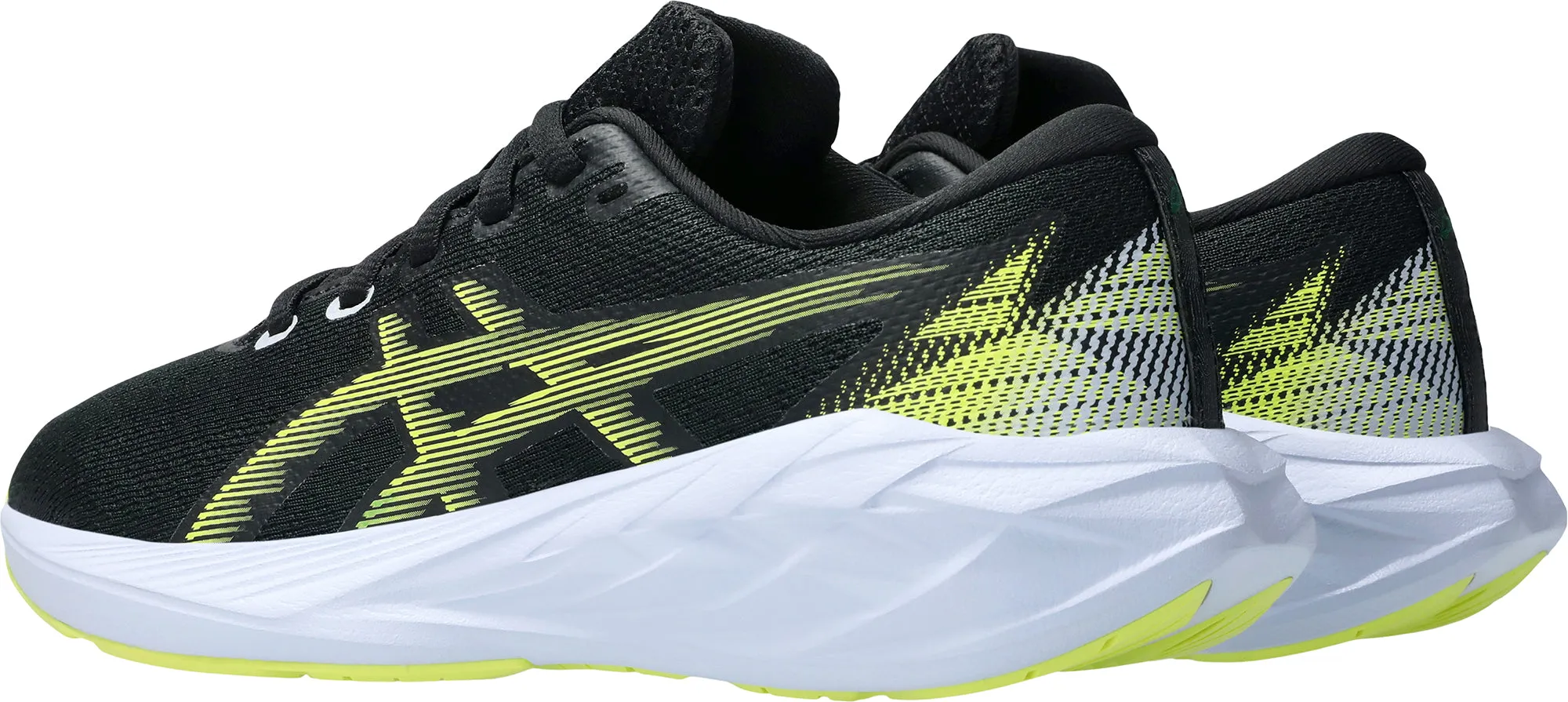 Asics NovaBlast 5 GS Junior Running Shoes - Black Flexible Athletic Fit