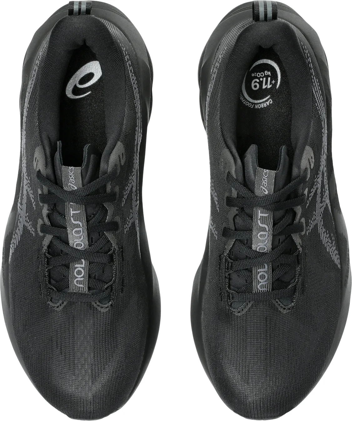 Asics NovaBlast 5 Mens Running Shoes - Black Flexible Athletic Fit