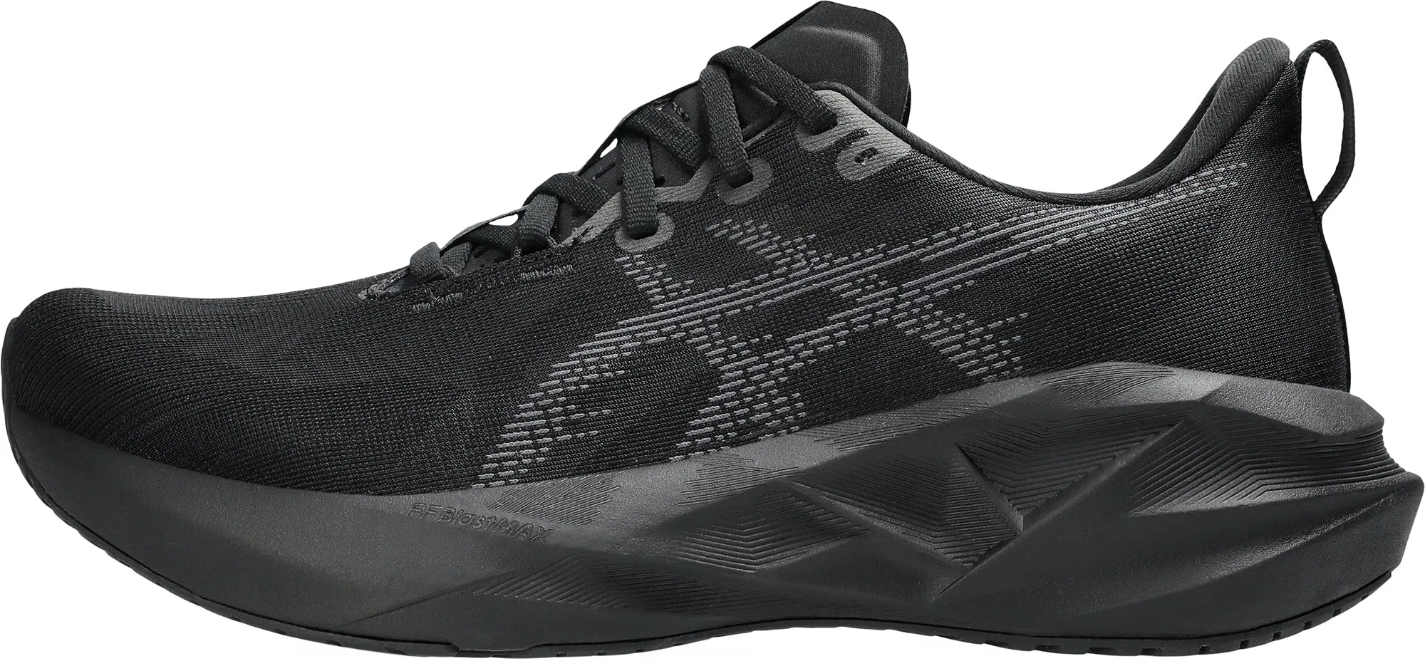 Asics NovaBlast 5 Mens Running Shoes - Black Flexible Athletic Fit