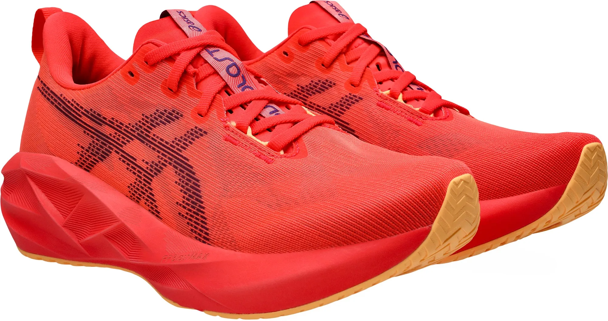 Asics NovaBlast 5 Mens Running Shoes - Red Flexible Athletic Fit