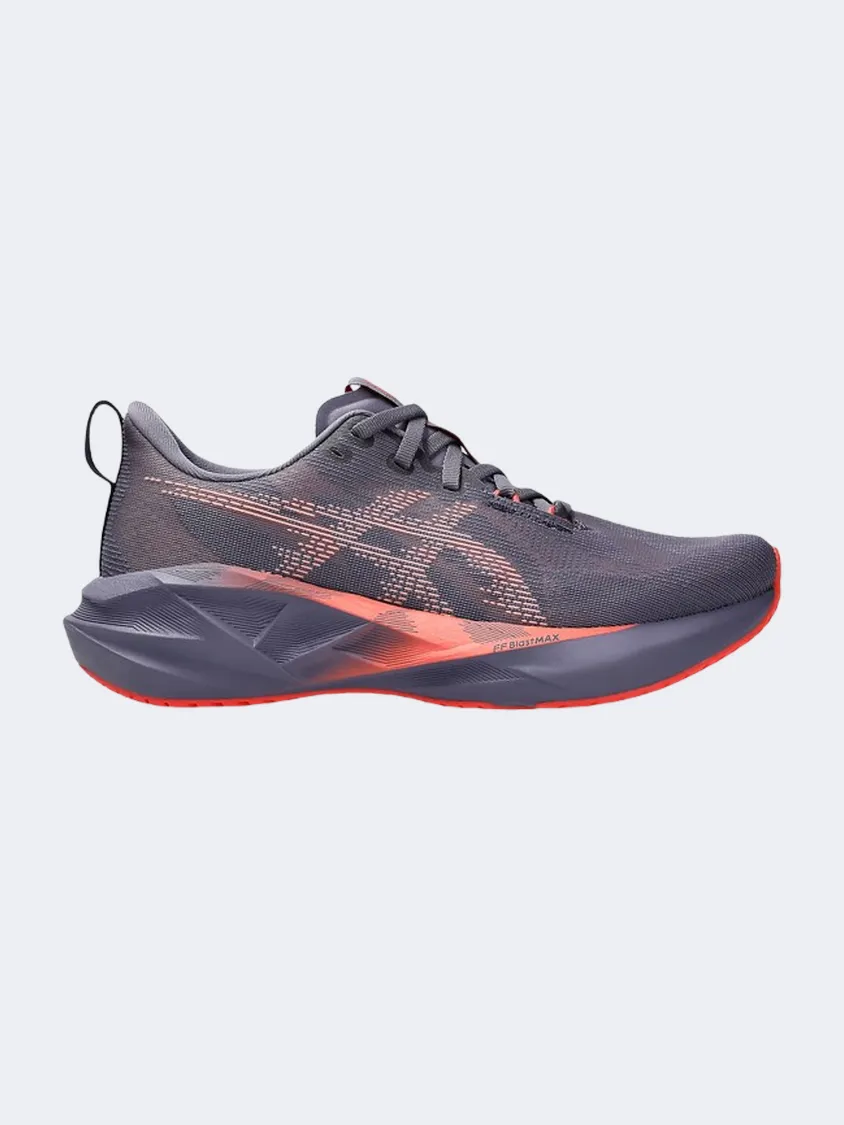 Asics Novablast 5 Women Running Sneakers Greyish Purple/Coral Women's footwear styles