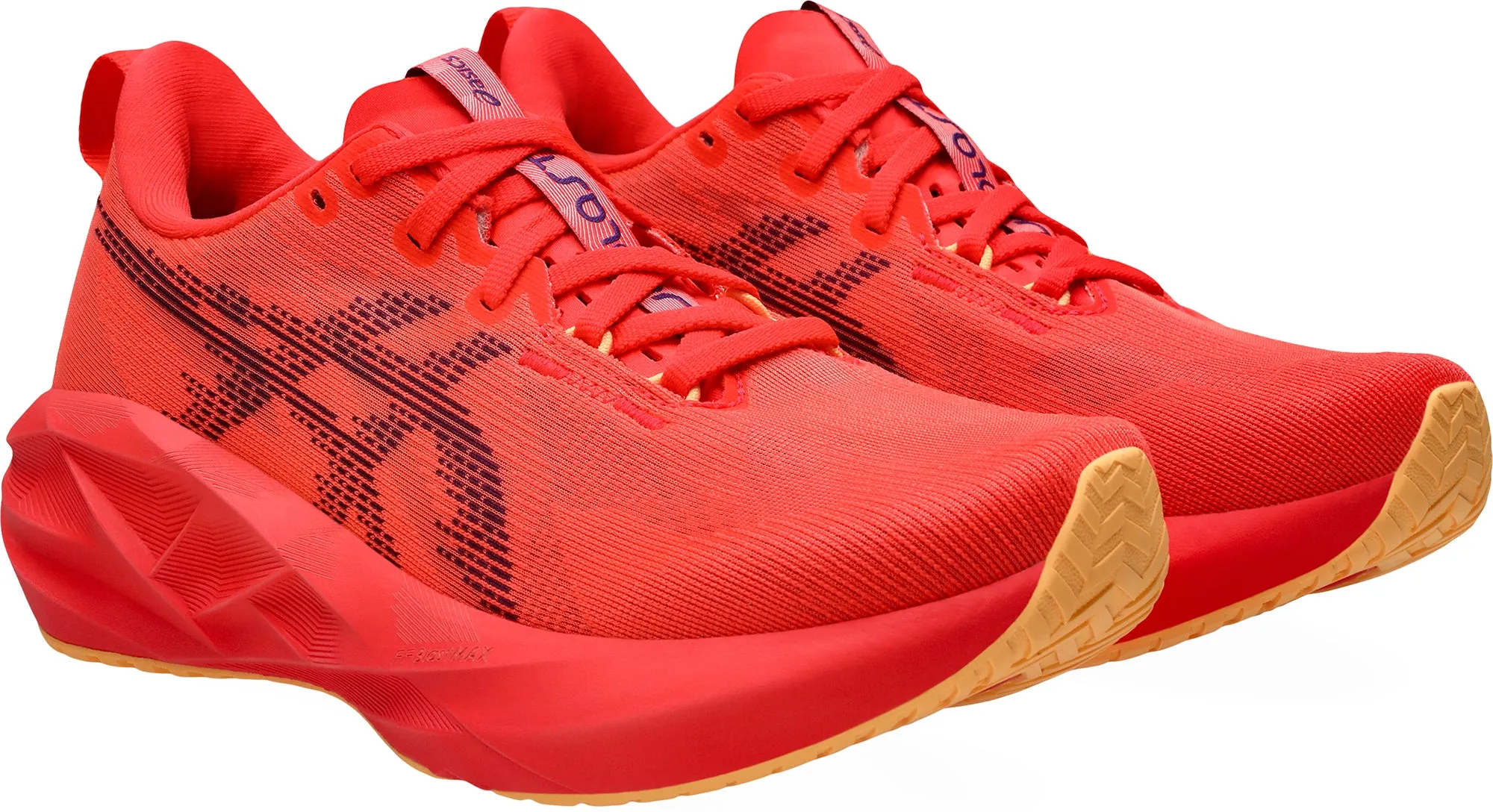 Asics NovaBlast 5 Womens Running Shoes - Red Flexible Athletic Fit