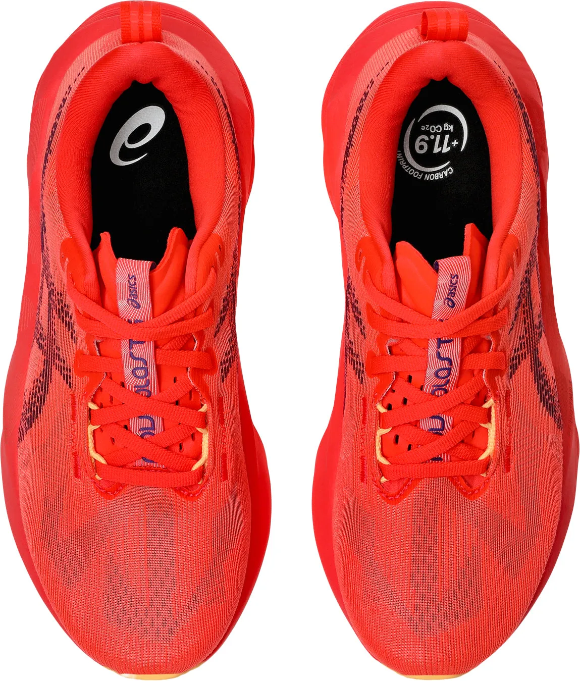 Asics NovaBlast 5 Womens Running Shoes - Red Flexible Athletic Fit