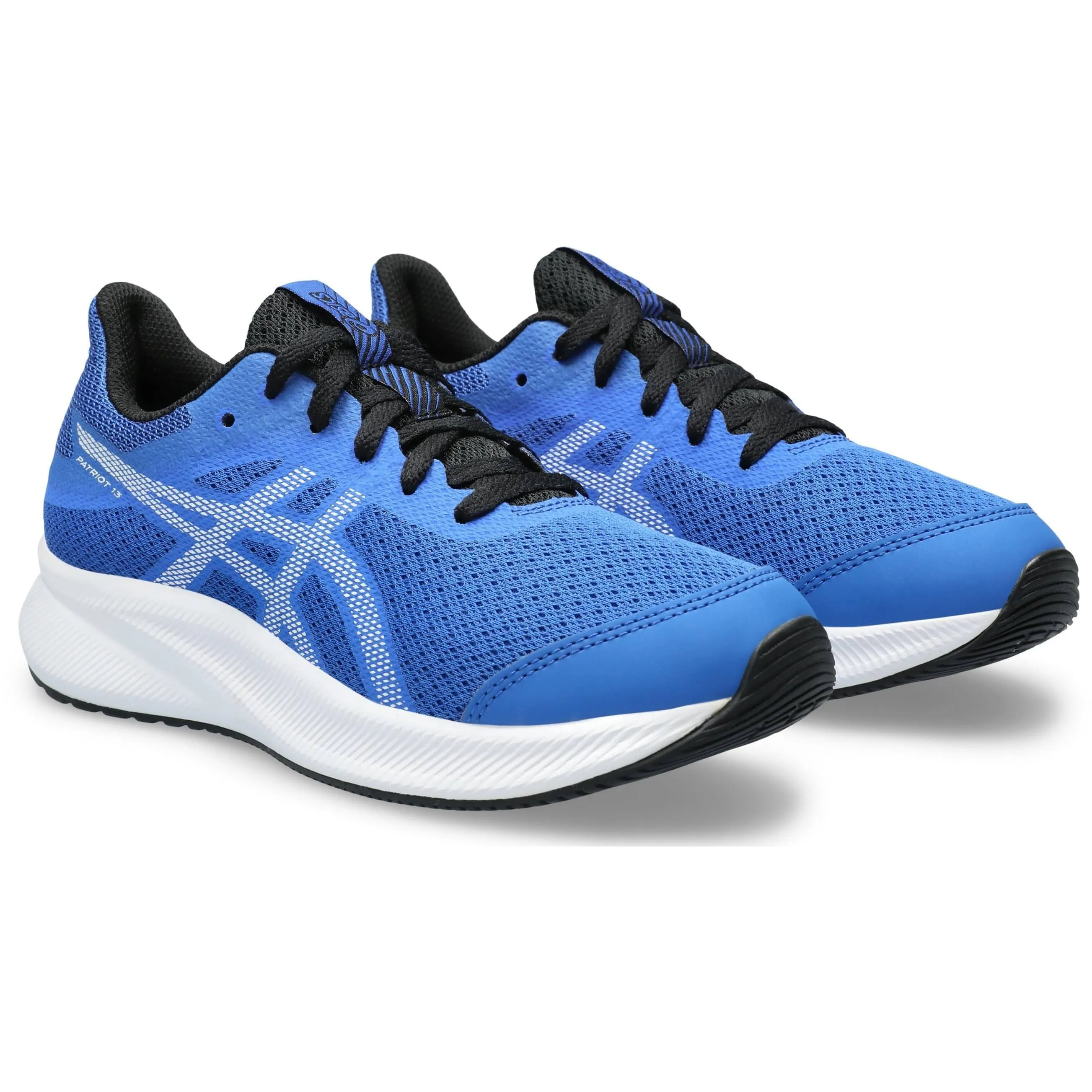 Asics Patriot 13 GS Junior Running Shoes - Blue Neutral Support Shoes