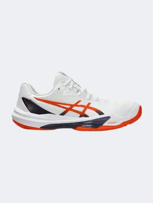 Asics Sky Elite Ff 3 Men Volley Shoes White/Orange Essential mens casual shoes for comfort