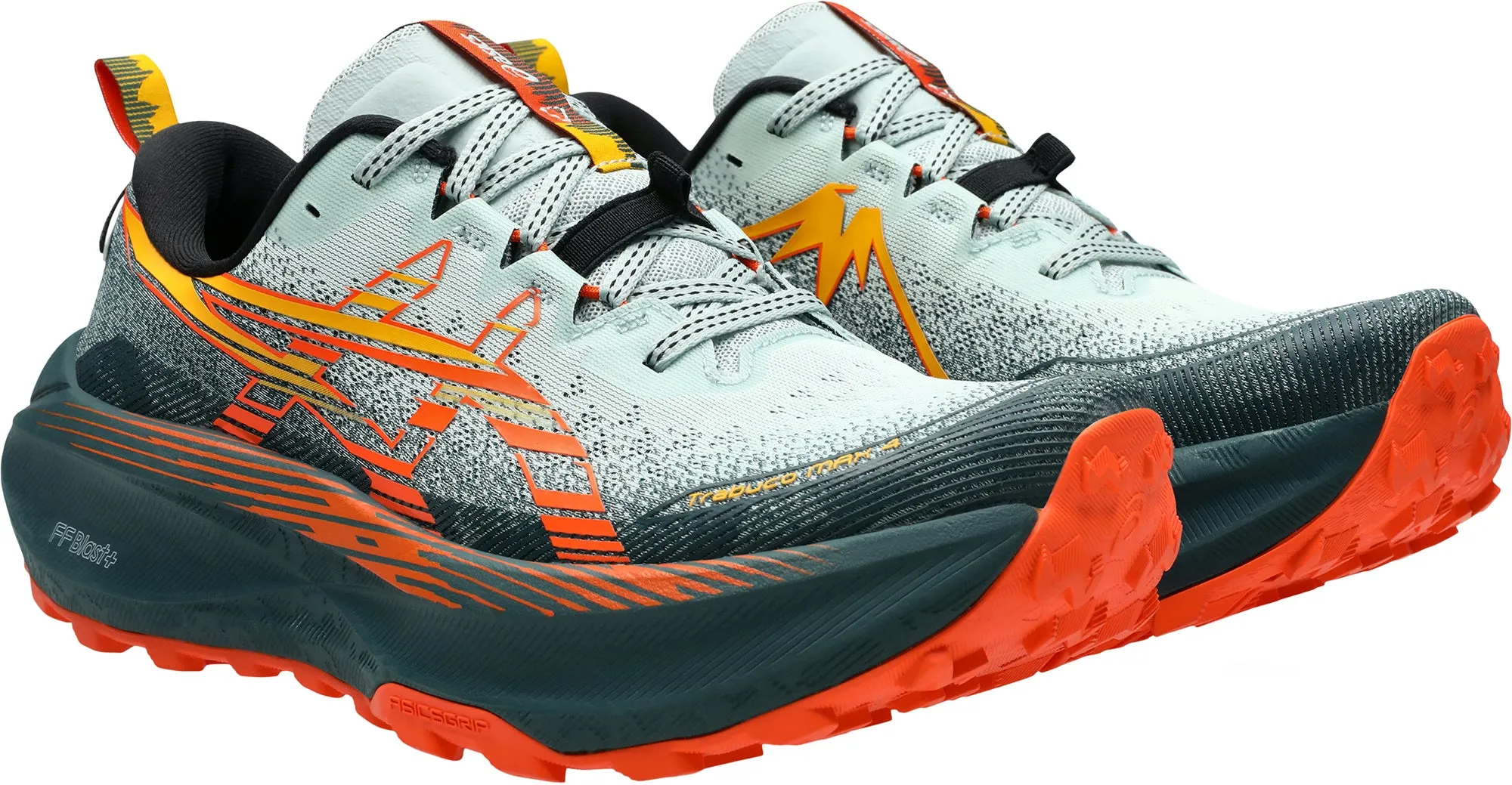 Asics Trabuco Max 4 Mens Trail Running Shoes - Green Flexible Athletic Fit