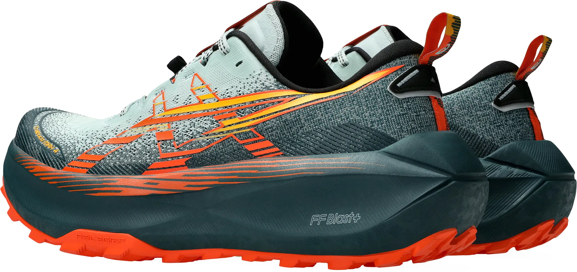 Asics Trabuco Max 4 Mens Trail Running Shoes - Green Flexible Athletic Fit