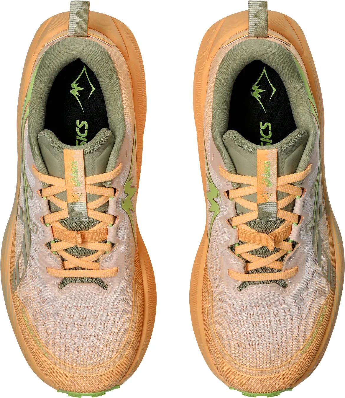 Asics Trabuco Max 4 Mens Trail Running Shoes - Orange Flexible Athletic Fit