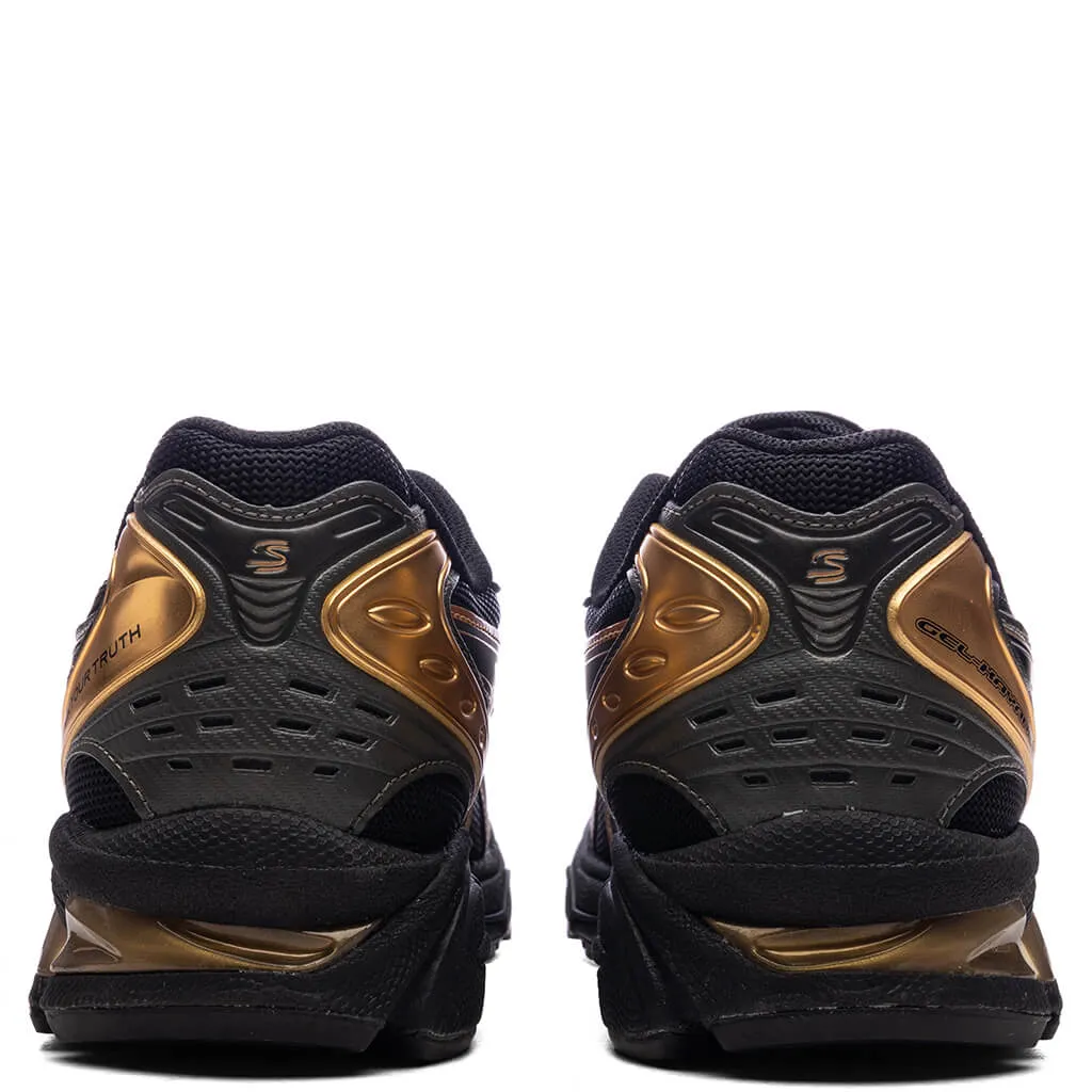 Asics x Ayrton Senna Gel-Kayano 14 - Black/Pure Gold Asics Gel Cushion Running Shoes