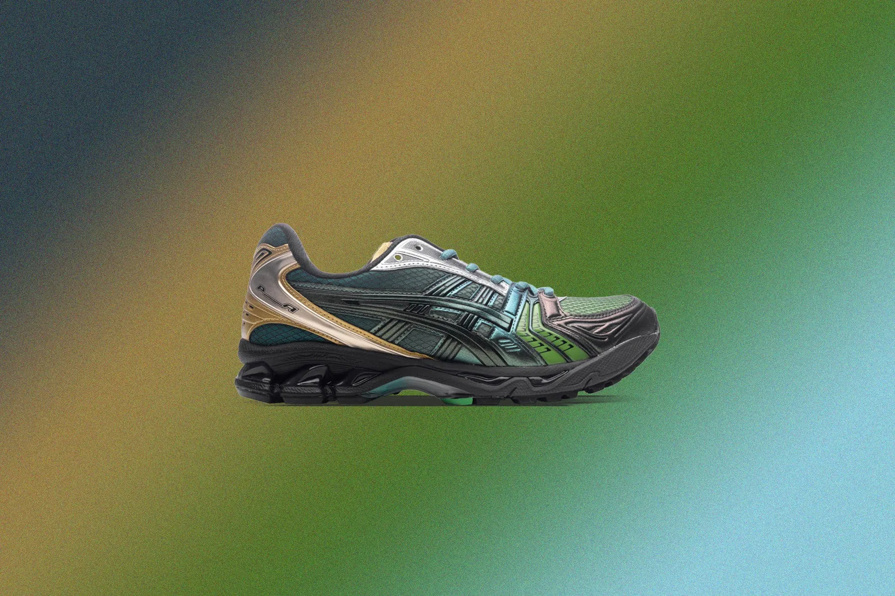 Asics x P.ANDRADE Gel-Kayano 14 - Gradation Green/Green Asics Gel Cushion Running Shoes
