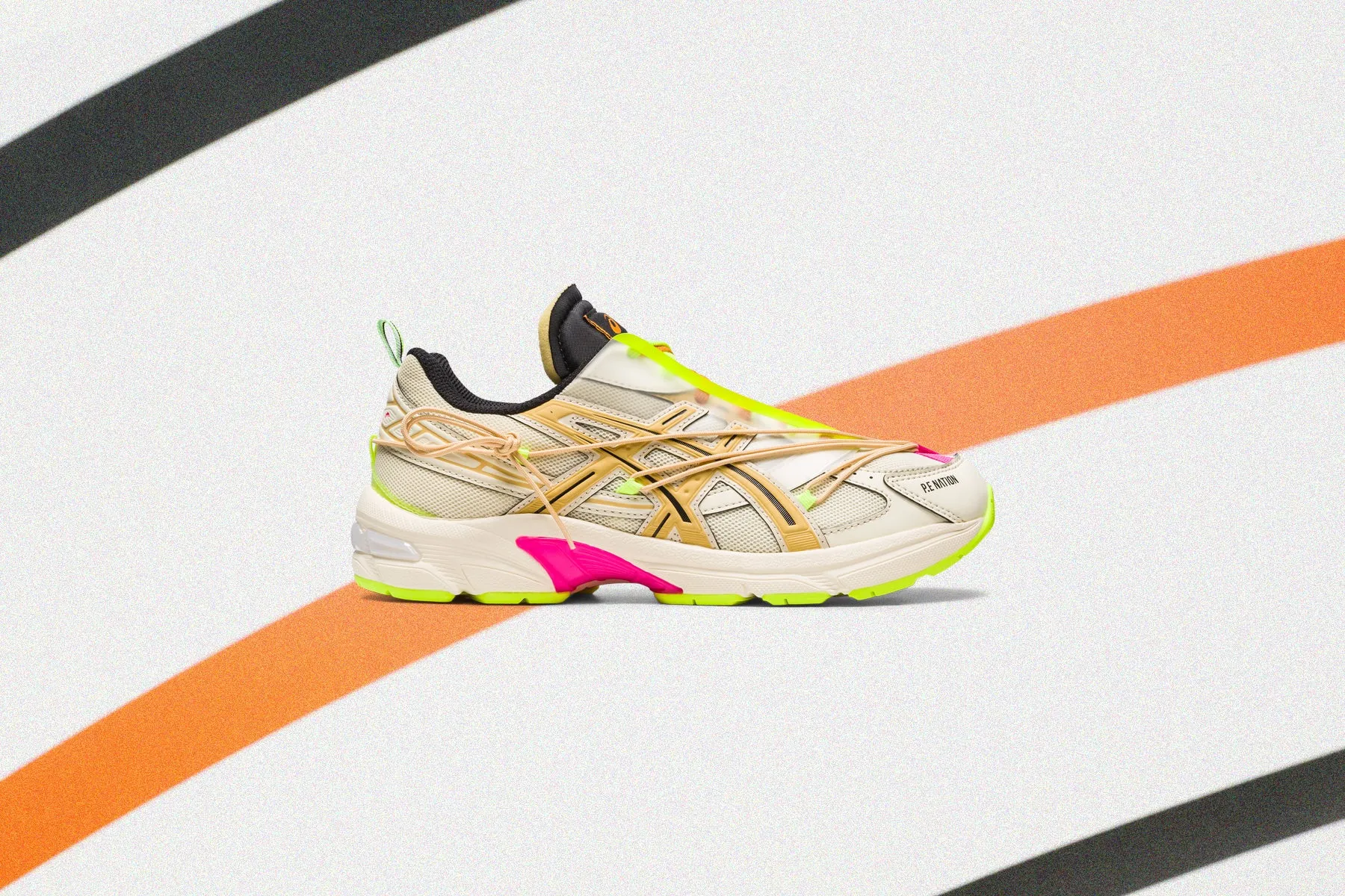 Asics x P.E. Nation GEL-1130 - Cream/Paper Bag Asics Gel Cushion Running Shoes