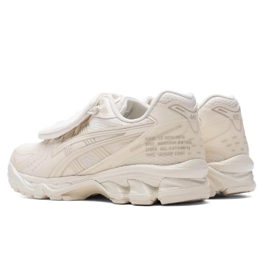 Asics x SBTG x Limited Edt Gel-Kayano 14 - Cream/Cream Asics Gel Cushion Running Shoes