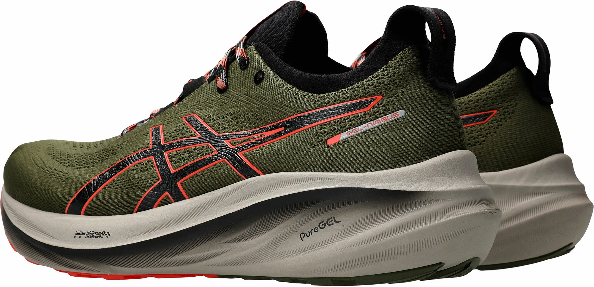 Asics Gel Nimbus 26 TR Mens Running Shoes - Green Plush Running Shoes