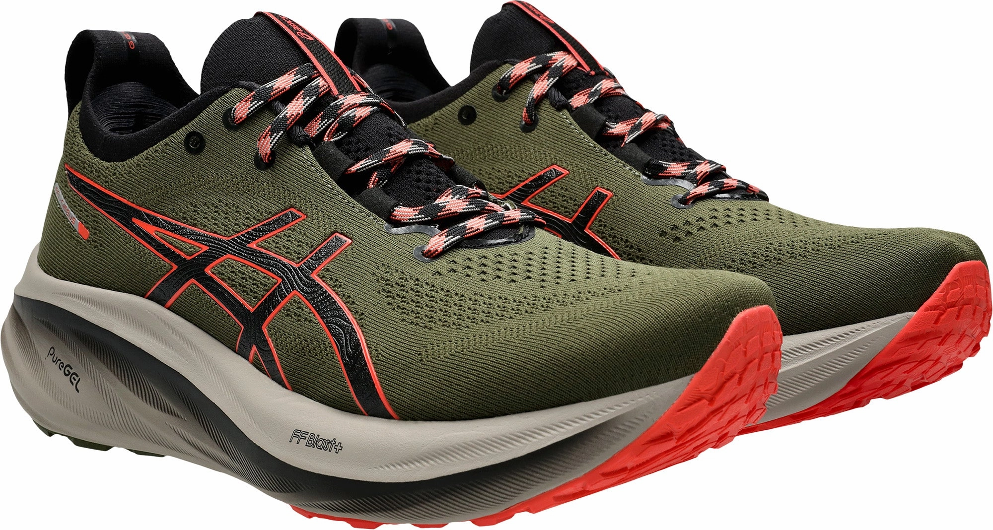 Asics Gel Nimbus 26 TR Mens Running Shoes - Green Plush Running Shoes