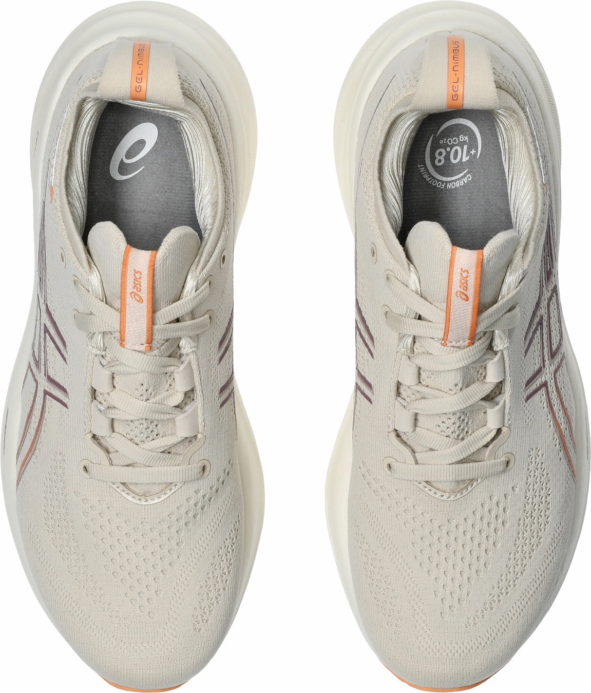 Asics Gel Nimbus 26 Womens Running Shoes - Beige Plush Running Shoes
