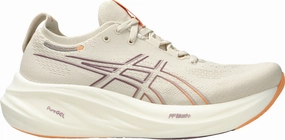 Asics Gel Nimbus 26 Womens Running Shoes - Beige Asics Gel Nimbus look