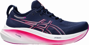 Asics Gel Nimbus 26 Womens Running Shoes - Navy Asics Gel Nimbus look