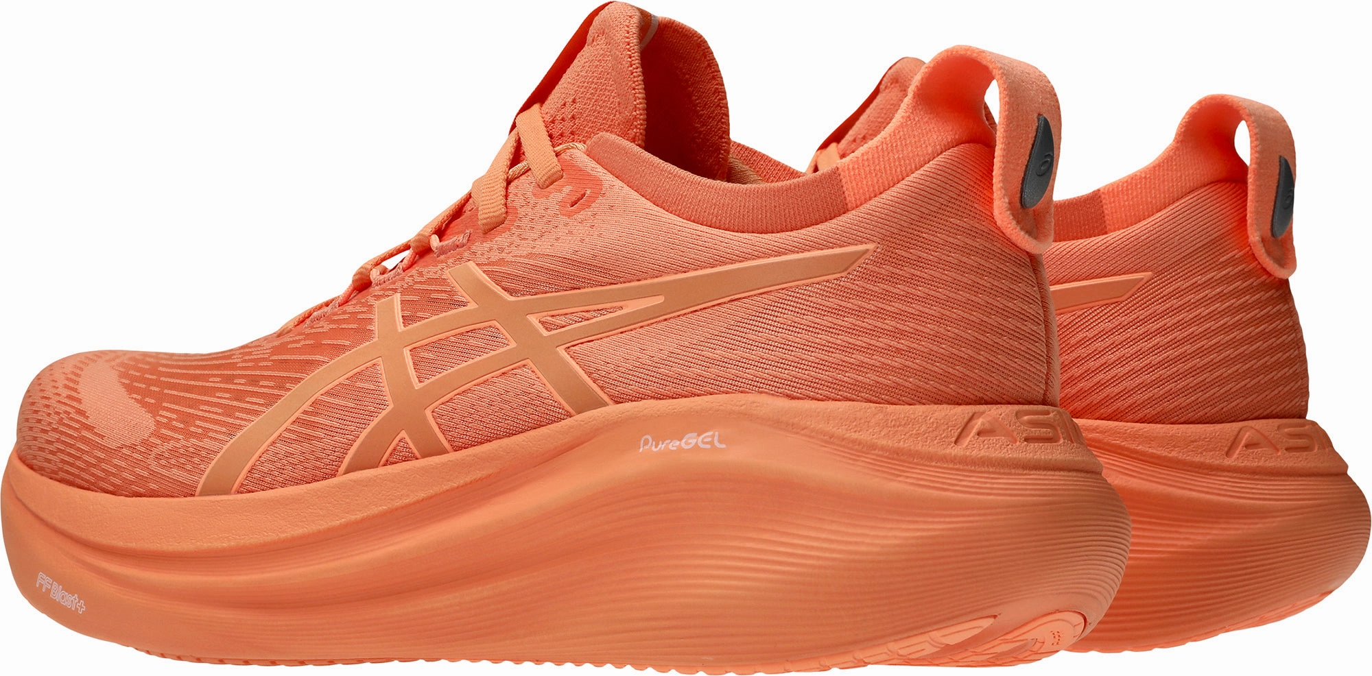 Asics Gel Nimbus 27 Lite-Show Womens Running Shoes - Orange Plush Running Shoes