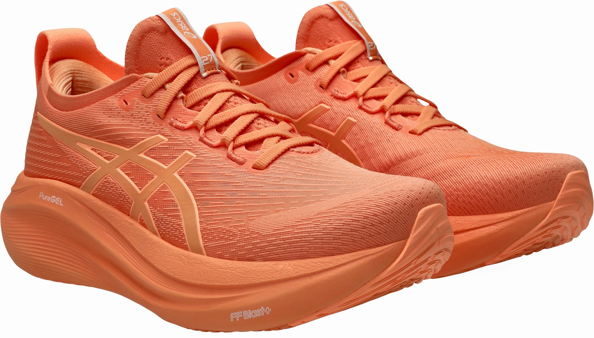 Asics Gel Nimbus 27 Lite-Show Womens Running Shoes - Orange Plush Running Shoes