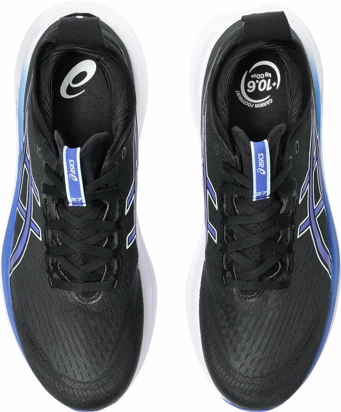 Asics Gel Nimbus 27 Mens Running Shoes - Black Plush Running Shoes