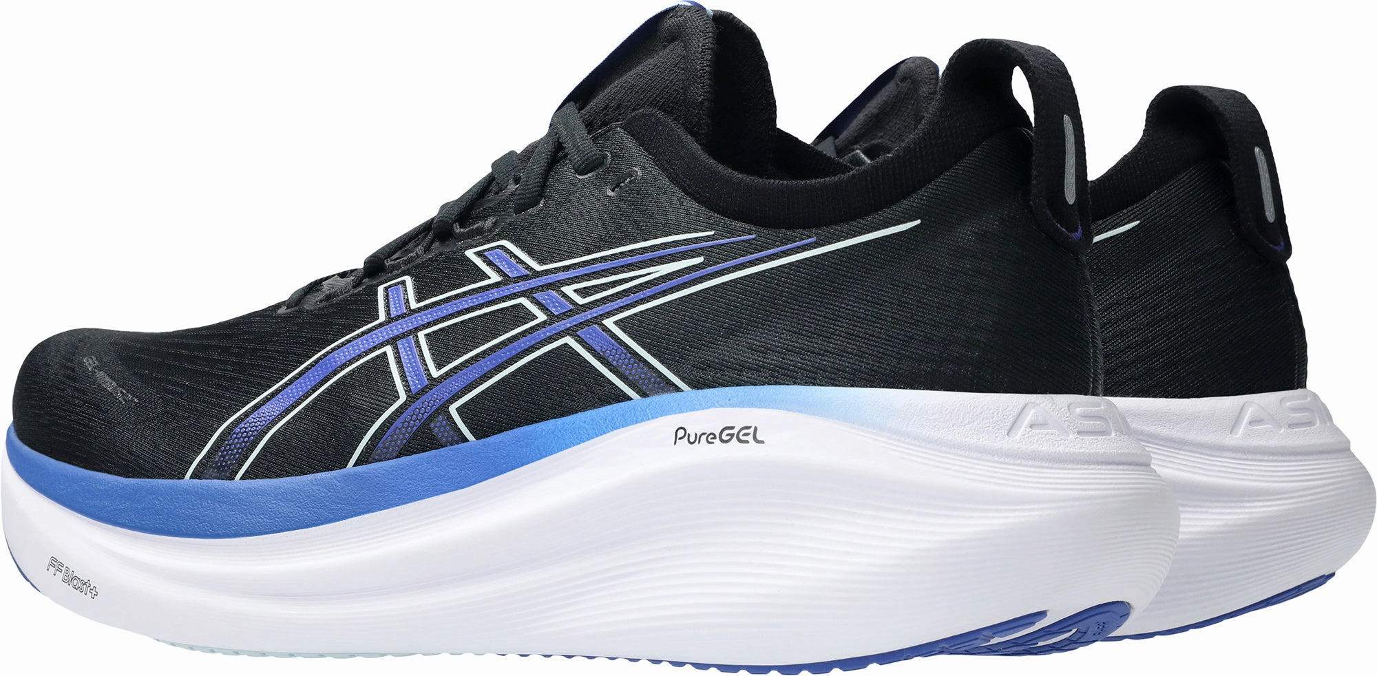 Asics Gel Nimbus 27 Mens Running Shoes - Black Plush Running Shoes