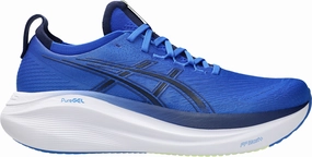 Asics Gel Nimbus 27 Mens Running Shoes - Blue Asics Gel Nimbus look