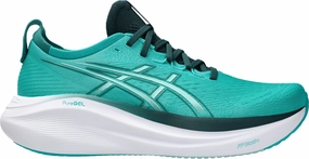 Asics Gel Nimbus 27 Mens Running Shoes - Green Asics Gel Nimbus look