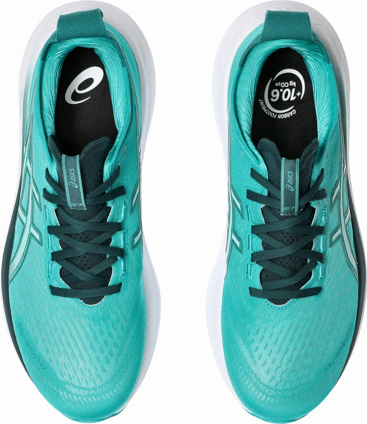 Asics Gel Nimbus 27 Mens Running Shoes - Green Plush Running Shoes