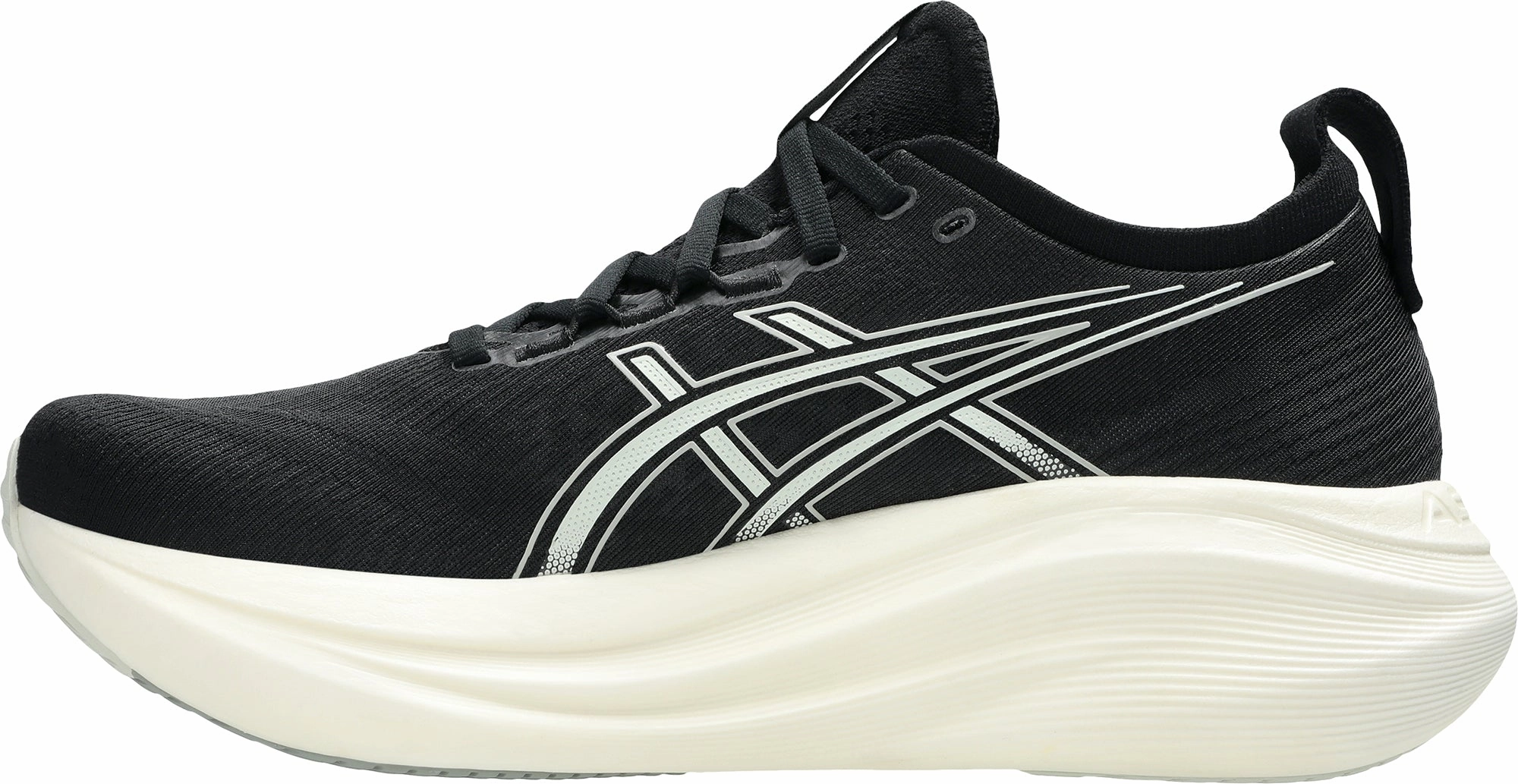Asics Gel Nimbus 27 WIDE FIT Mens Running Shoes - Black Plush Running Shoes