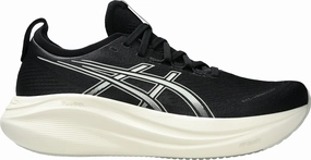 Asics Gel Nimbus 27 WIDE FIT Mens Running Shoes - Black Asics Gel Nimbus look