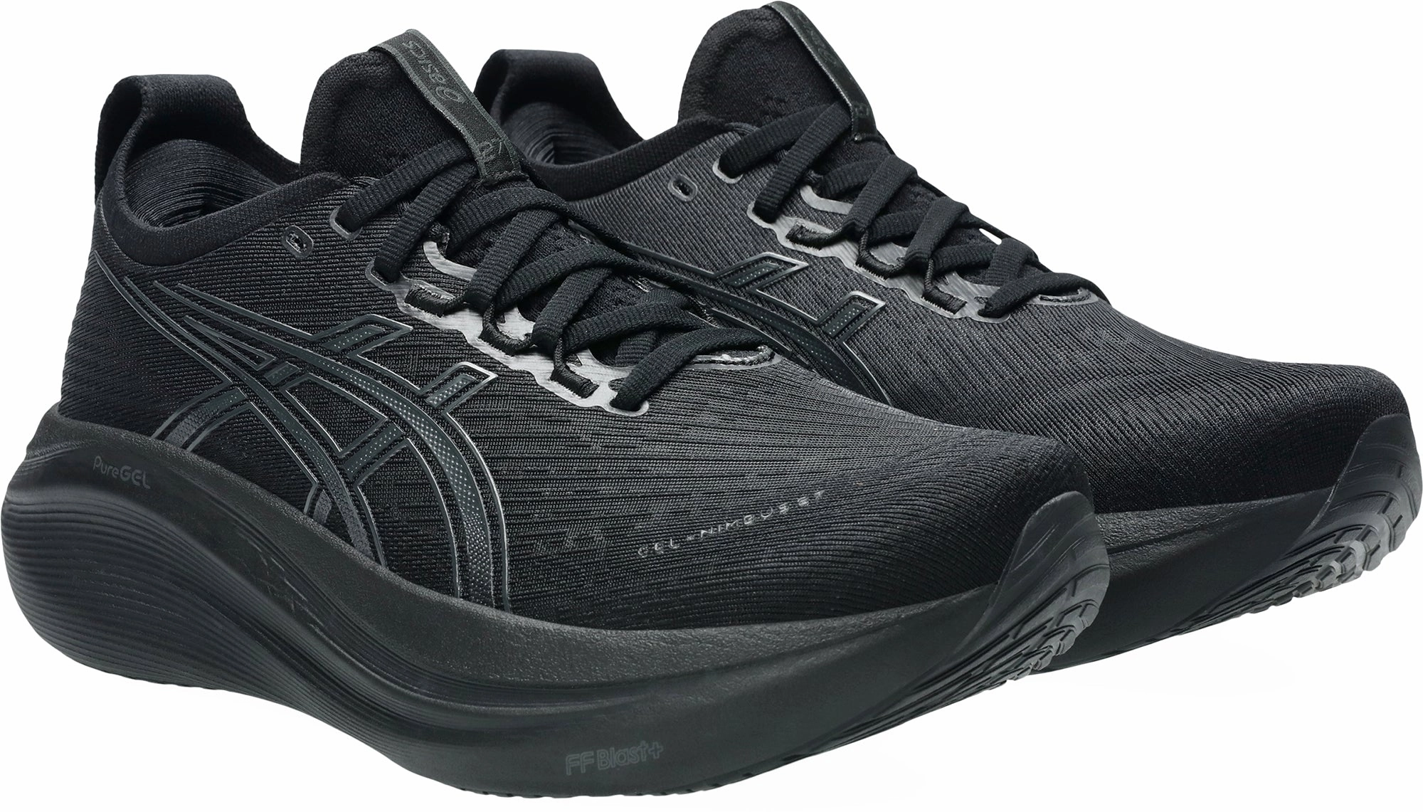 Asics Gel Nimbus 27 Womens Running Shoes - Black Plush Running Shoes