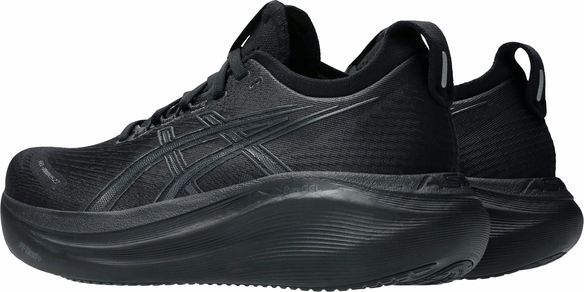 Asics Gel Nimbus 27 Womens Running Shoes - Black Plush Running Shoes