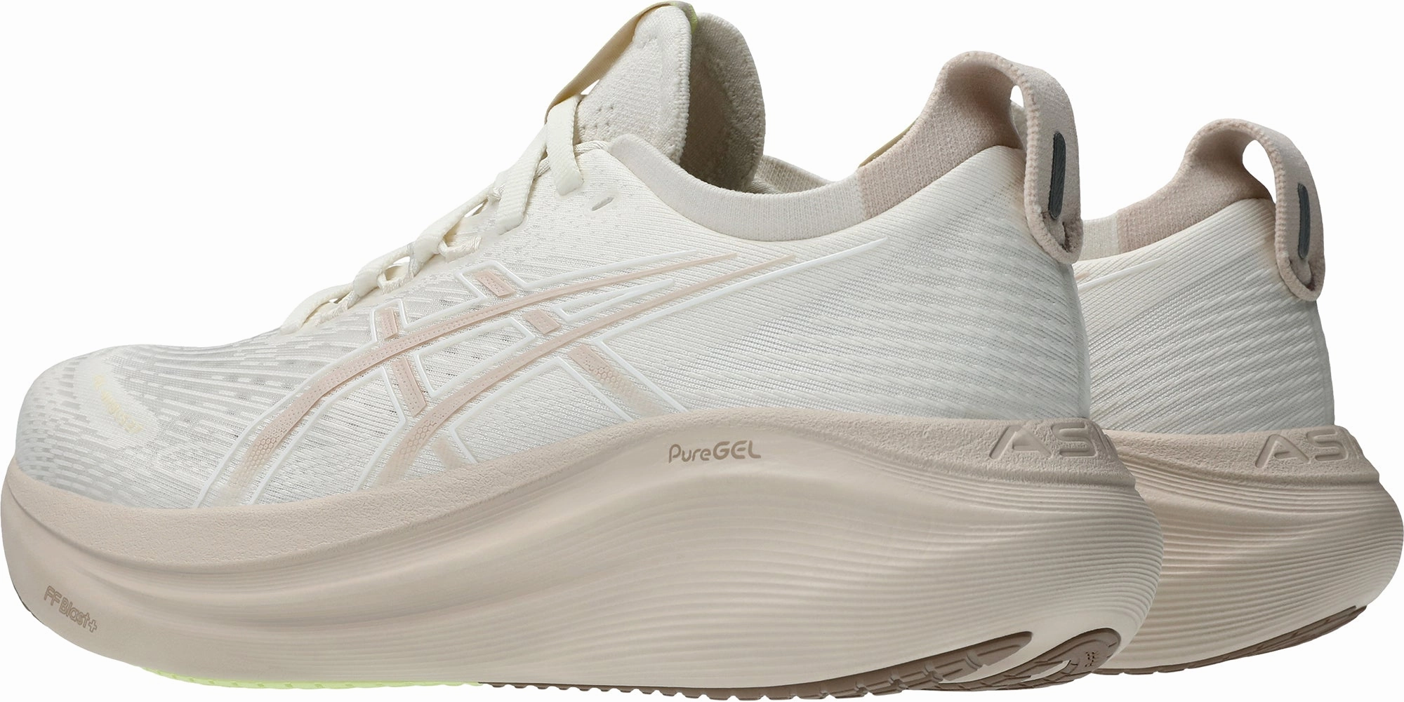 Asics Gel Nimbus 27 Womens Running Shoes - Cream Plush Running Shoes