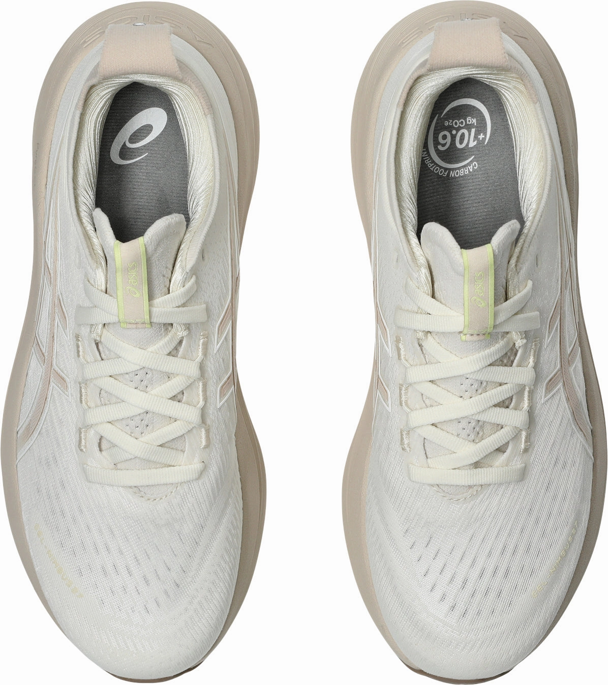 Asics Gel Nimbus 27 Womens Running Shoes - Cream Plush Running Shoes