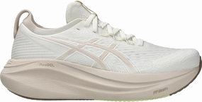 Asics Gel Nimbus 27 Womens Running Shoes - Cream Asics Gel Nimbus look