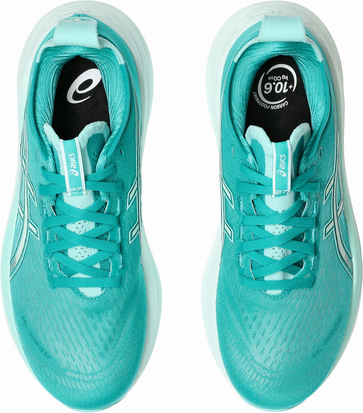 Asics Gel Nimbus 27 Womens Running Shoes - Green Plush Running Shoes